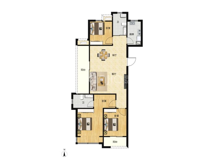 大正·水晶森林二期--建面 115m²