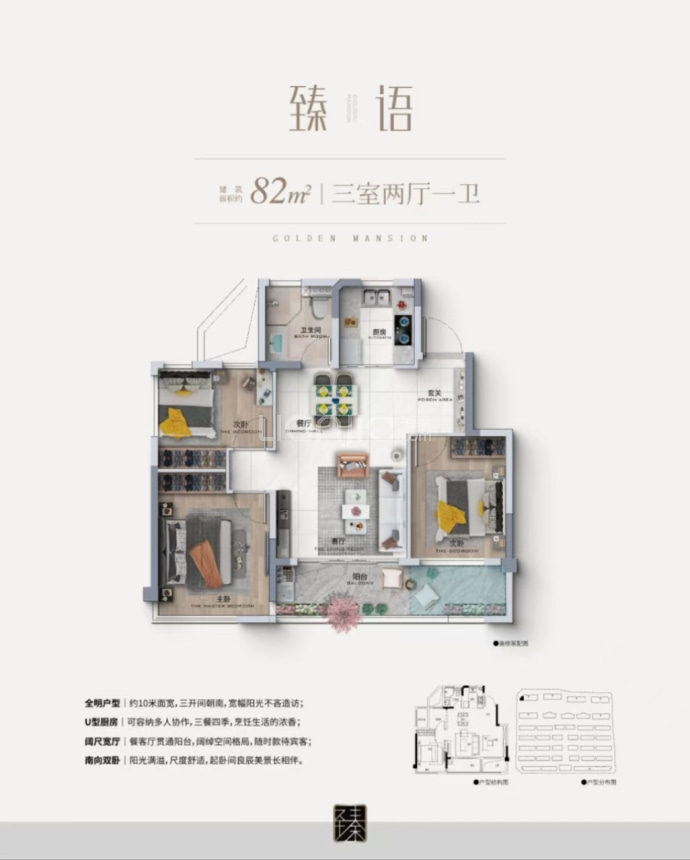 朗臻中鸿府--建面 82m²