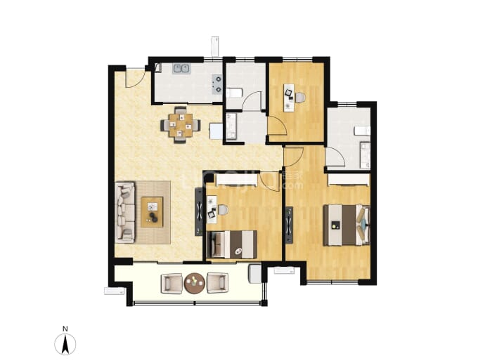 枫尚学府--建面 89m²