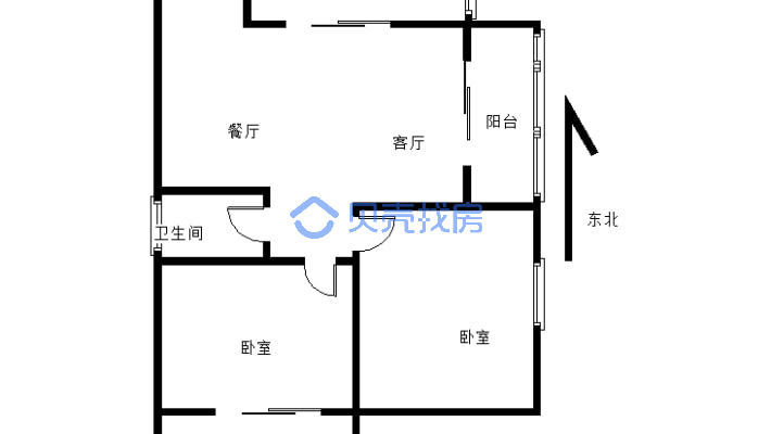 长江国际青年城，交通便利，电梯房-户型图