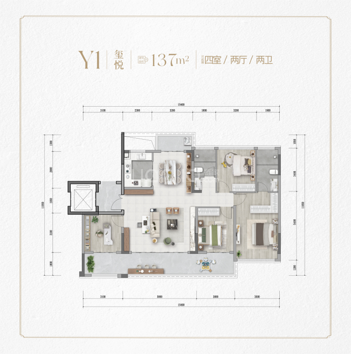 君安金檀郡--建面 137m²