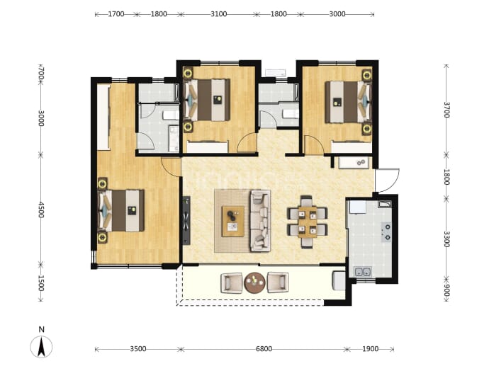 保利椿实九里和颂--建面 118m²