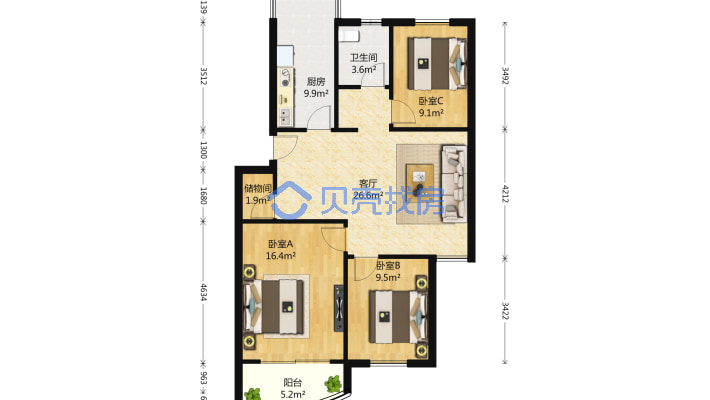 旭日家园多层得房率高带产权车位