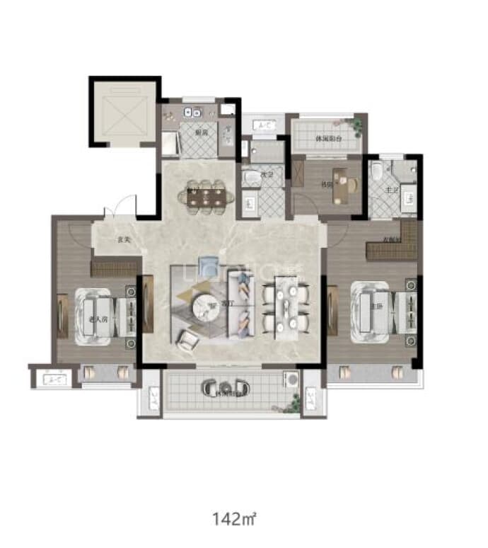 高力时涧--建面 142m²