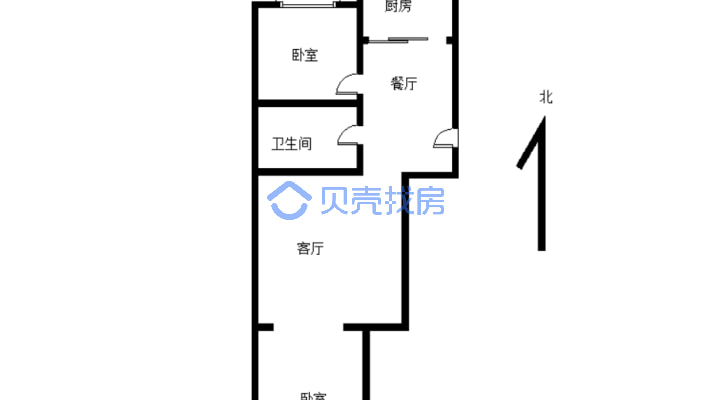 水岸龙庭，步梯中层，前排无遮挡，采光好-户型图