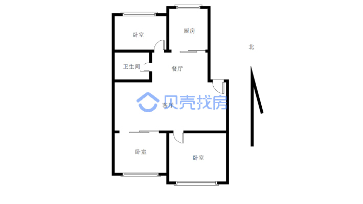 房主急售，此房干净整洁，有钥匙，看房随时-户型图