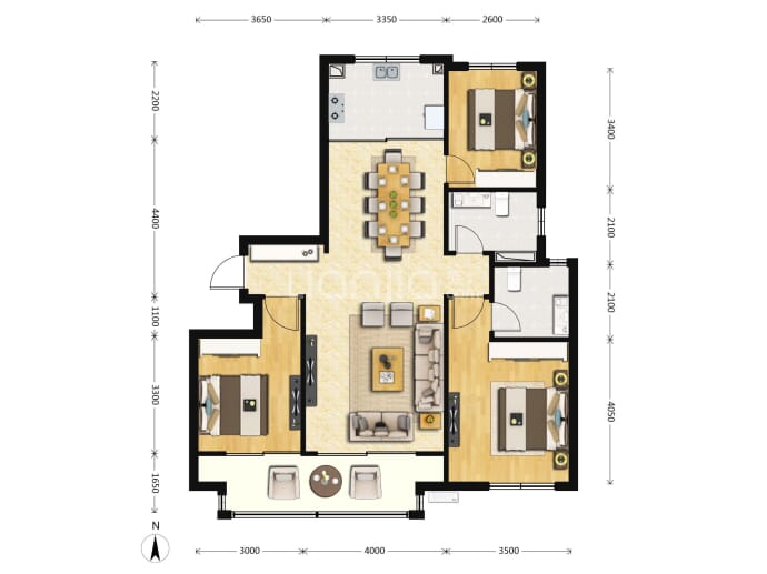 绿城·桂语江南--建面 132m²