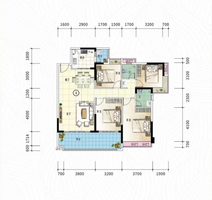 蟠龙湾--建面 138.32m²