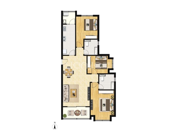 嘉兴御景湾--建面 121m²