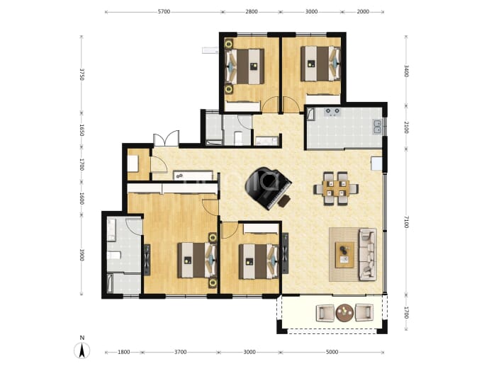 上璟润府--建面 143m²