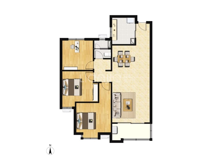 梵克住区--建面 113m²