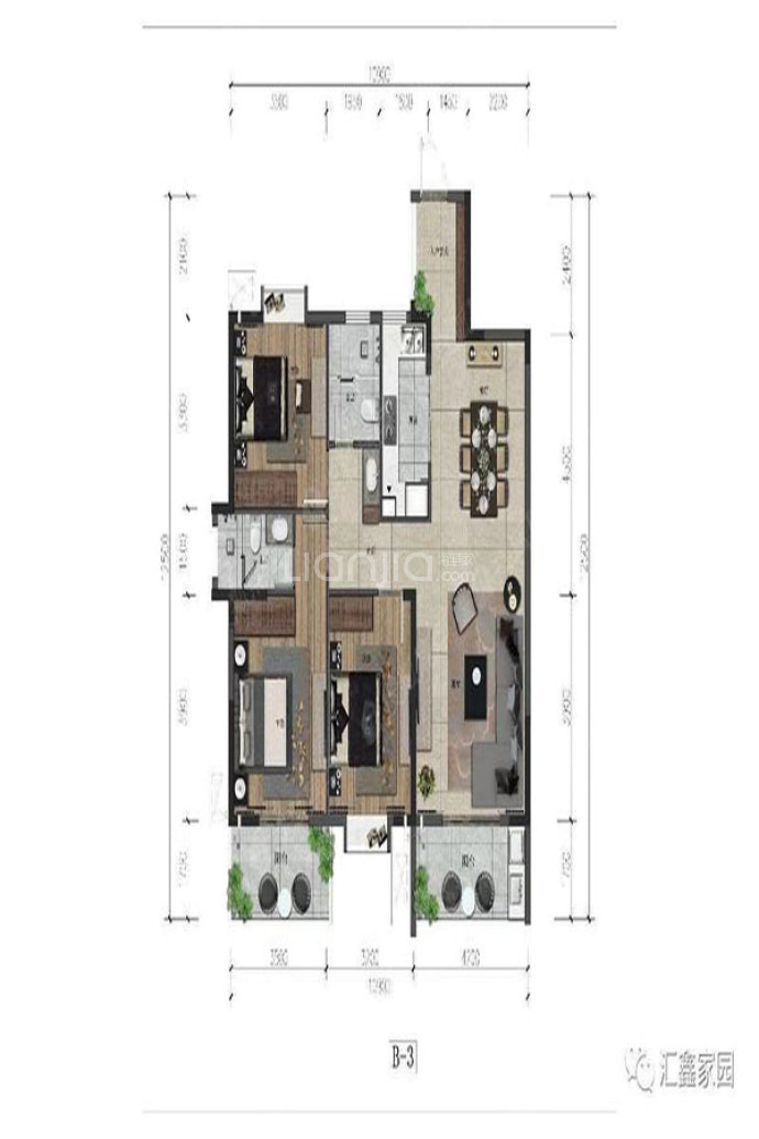 汇鑫家园--建面 110m²