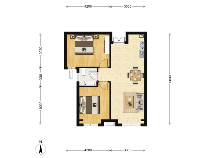 奥特莱斯--建面 80m²