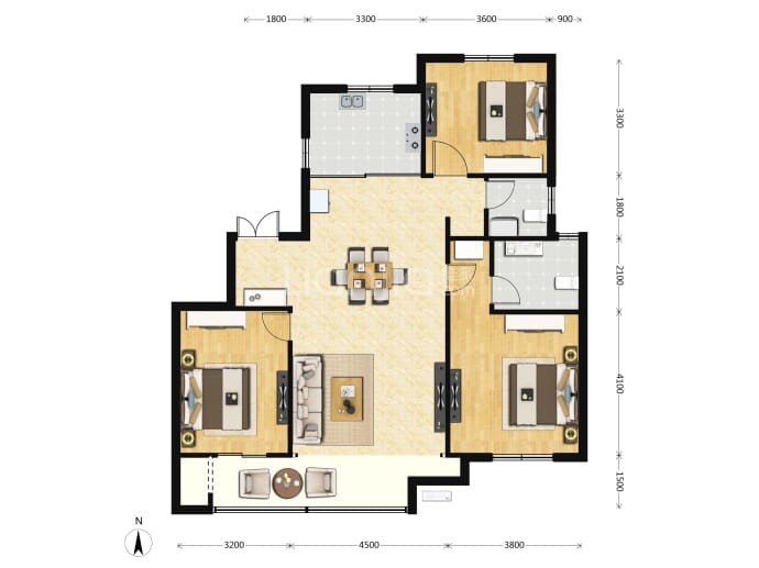 玉庭华府--建面 130.71m²