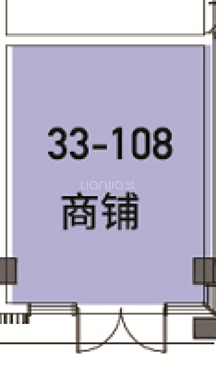 海尚风华苑商业1室0厅0卫户型图