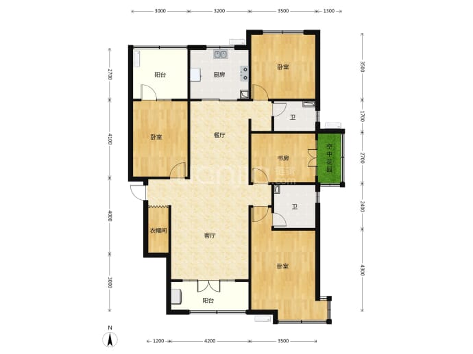 鑫界9号院--建面 160.1m²