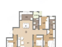 城市印象4室2厅2卫户型图