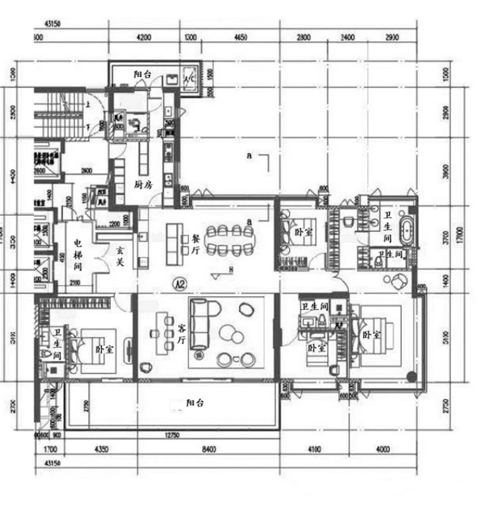 鹏瑞·天玥--建面 320m²