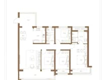 日照中心云筑4室2厅2卫户型图