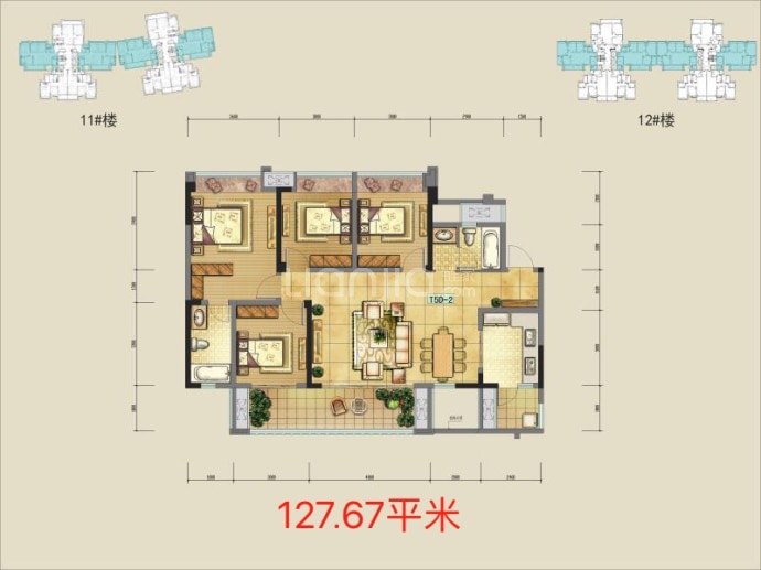 三星·融锦城--建面 127.67m²