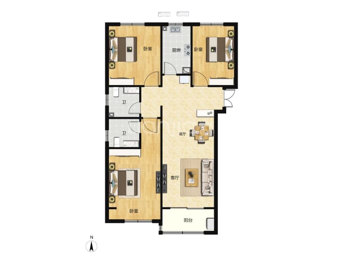 泰宏阳光里--建面 117.55m²