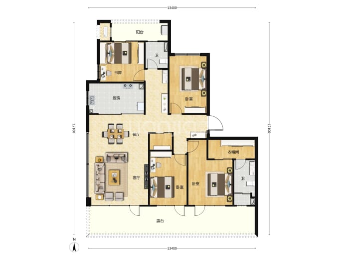 正弘序--建面 155m²