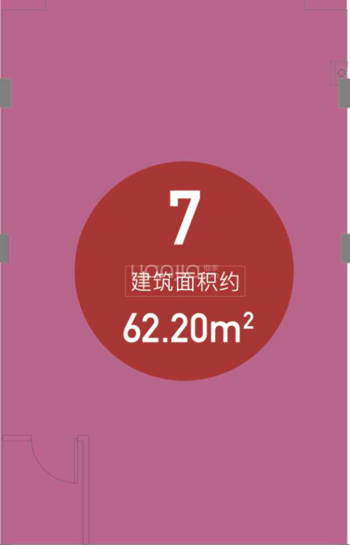 江望润府--建面 62.2m²