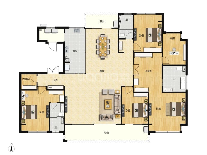 中建·太泽之星--建面 265m²