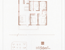 山海大象德济万家4室2厅2卫户型图