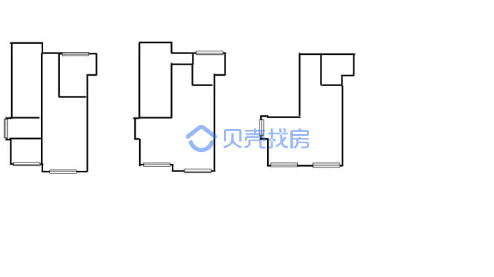 三层独栋别墅 院子占地一亩+ 的格局 两个平台-户型图