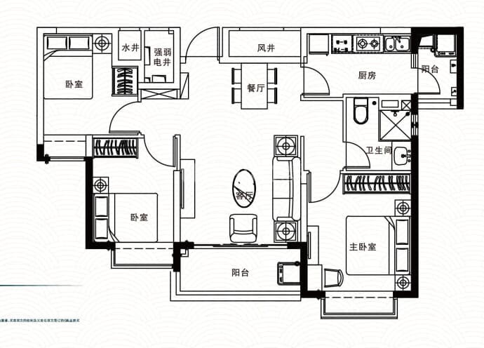 恒大江湾--建面 97m²