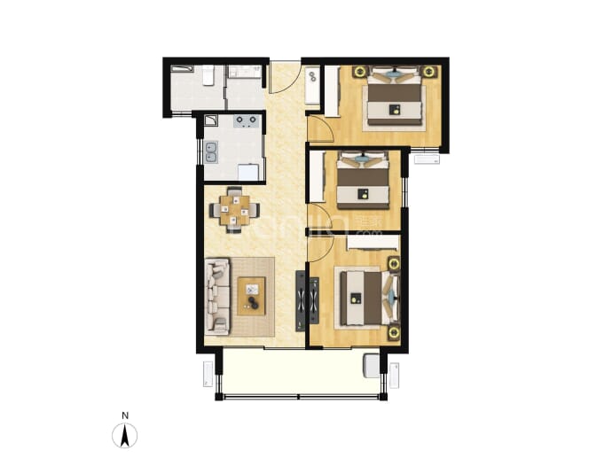 国悦城誉府--建面 102.62m²