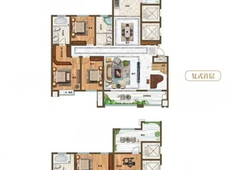 裕升华庭6室3厅3卫户型图