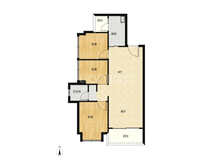 岗宏翰林汇--建面 91m²