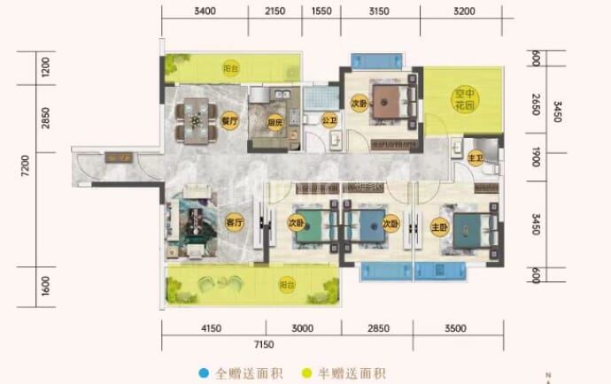 南江状元府--建面 126.91m²