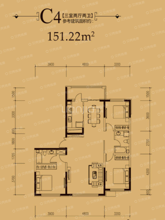 爱达·壹号--建面 151.22m²