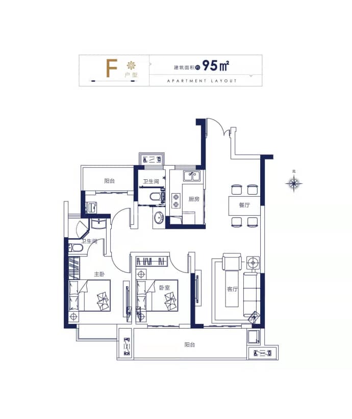 新悦府--建面 95m²