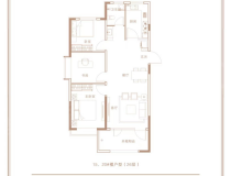 尚美云璟3室2厅1卫户型图