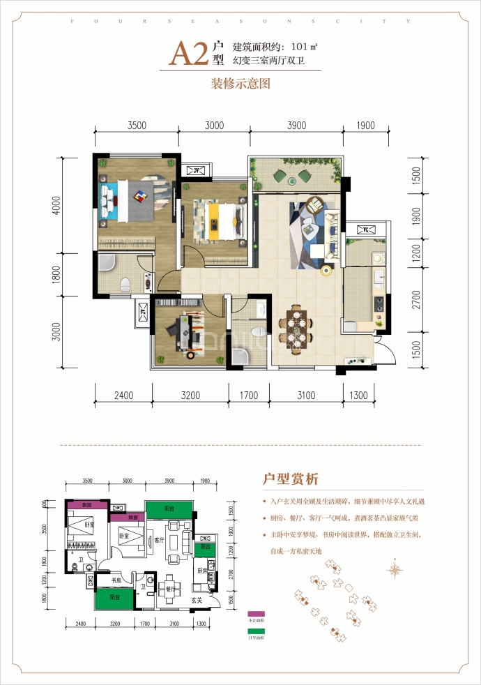 容邦柏润四季城--建面 101m²