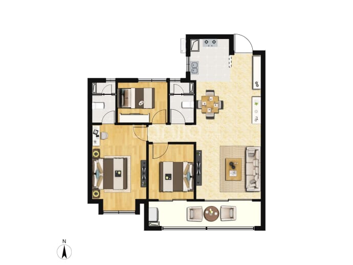 碧桂园紫阙台--建面 119m²