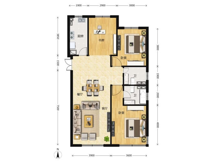 浦江御景湾--建面 112.91m²