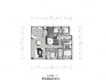 凤栖潮鸣4室2厅3卫户型图