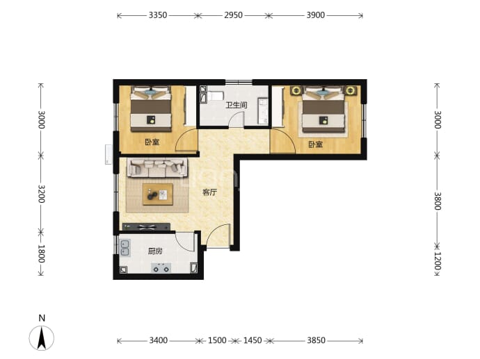 国誉未来悦--建面 70m²