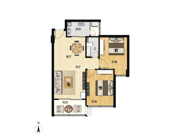 盛邦云逸--建面 72.52m²