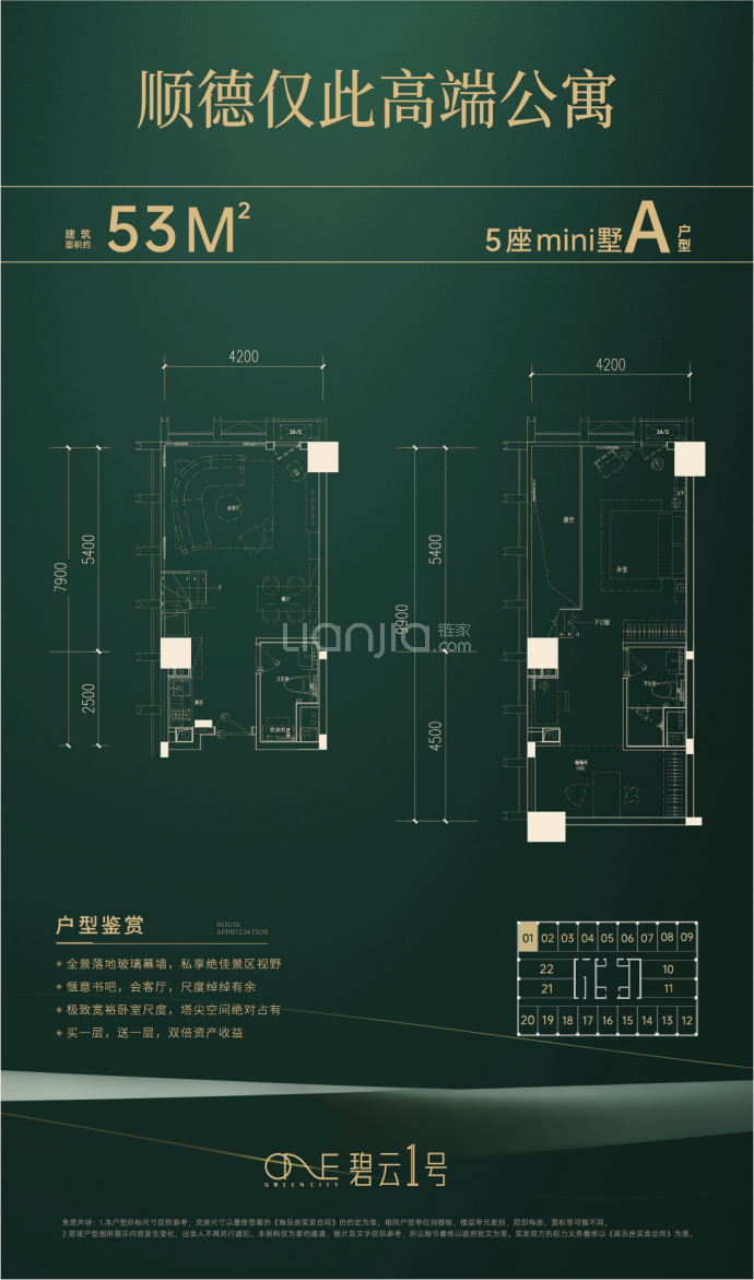 华侨城碧云1号--建面 53m²