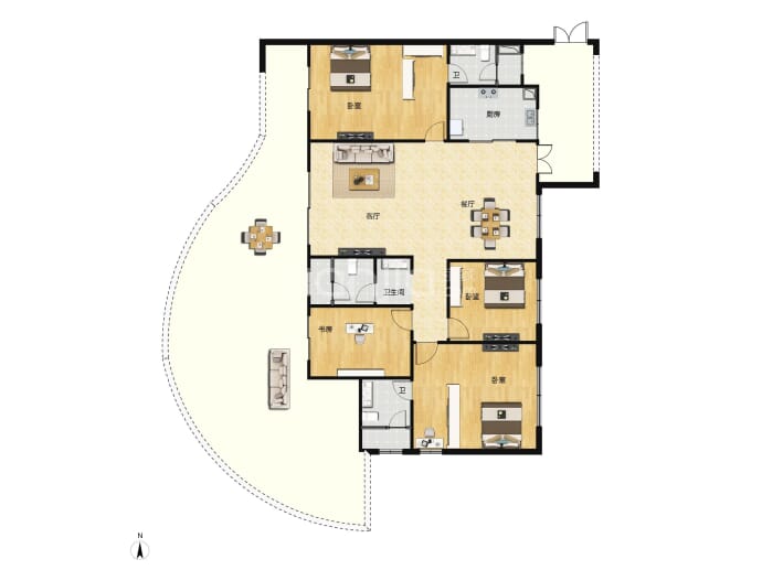 城投融创国博城--建面 238.77m²