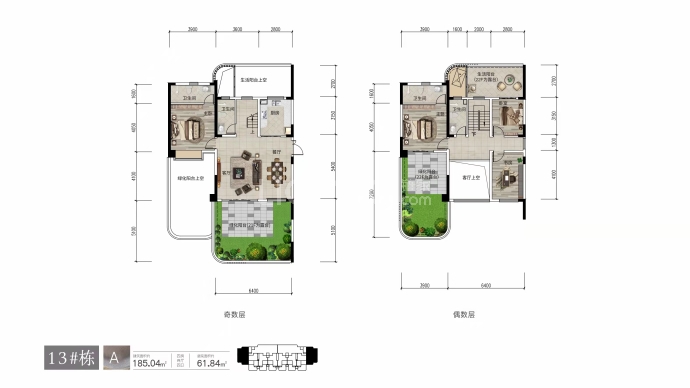 福天藏郡--建面 185.04m²