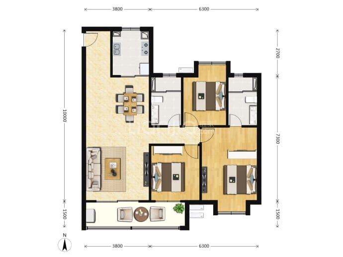 印江山--建面 112.27m²