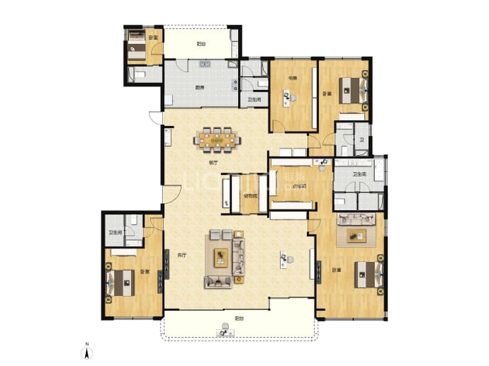 天河合生缦云--建面 315m²