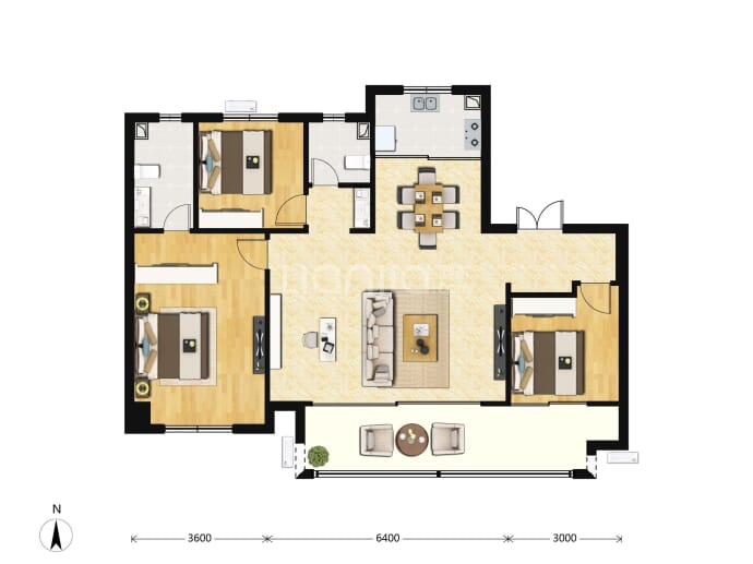 城投泽信·和鸣天著--建面 132m²